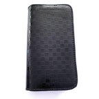 4pcs - Black Checkered Leather Scissors Pouch - Japan Scissors
