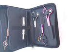 4pcs - Pink Leather Scissors Pouch - Japan Scissors