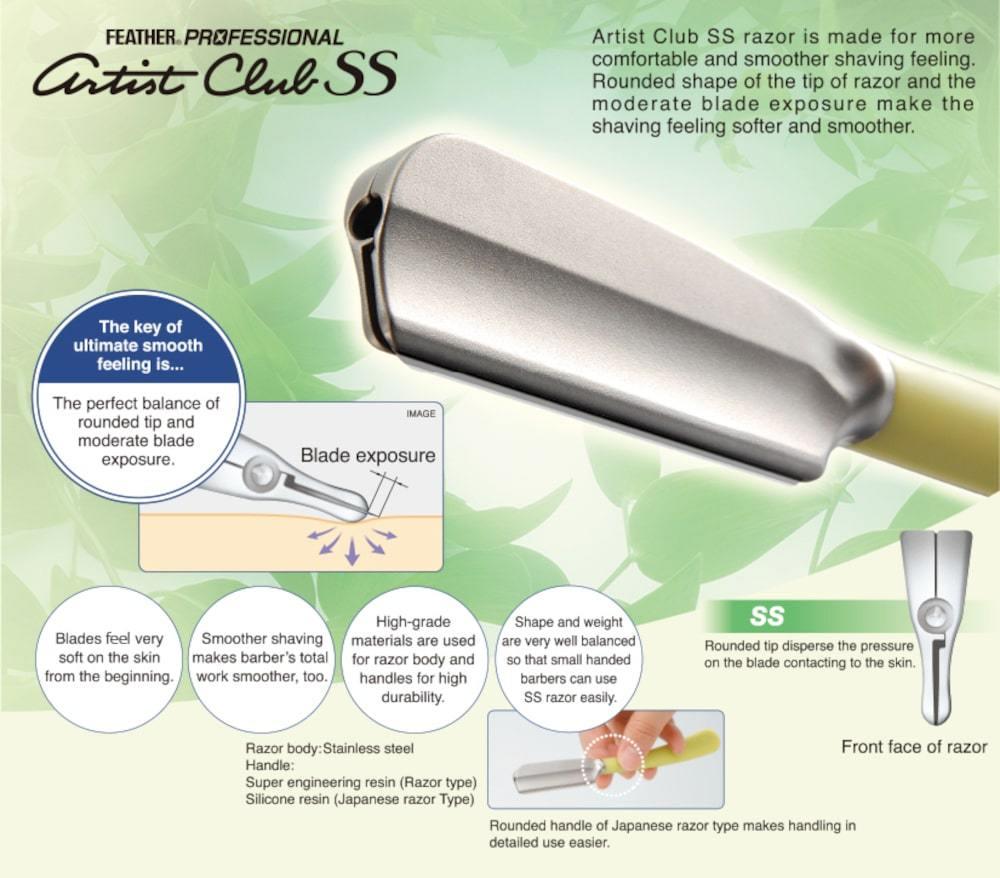 Feather Japan Artist Club SS Folding Razor - Japan Scissors