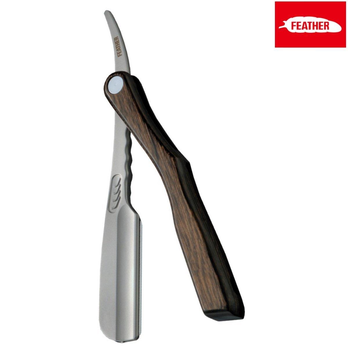 Feather Japan Artist Club SS Wooden Folding Razor - Japan Scissors