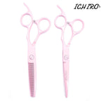 Ichiro Pastel Pink Hairdressing Scissor Set - Japan Scissors