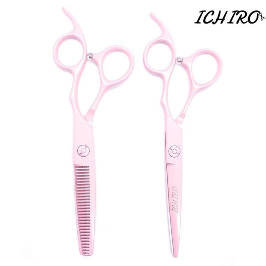 Ichiro Pastel Pink Hairdressing Scissor Set - Japan Scissors