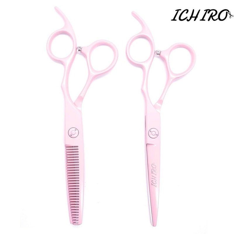Ichiro Pastel Pink Hairdressing Scissor Set - Japan Scissors