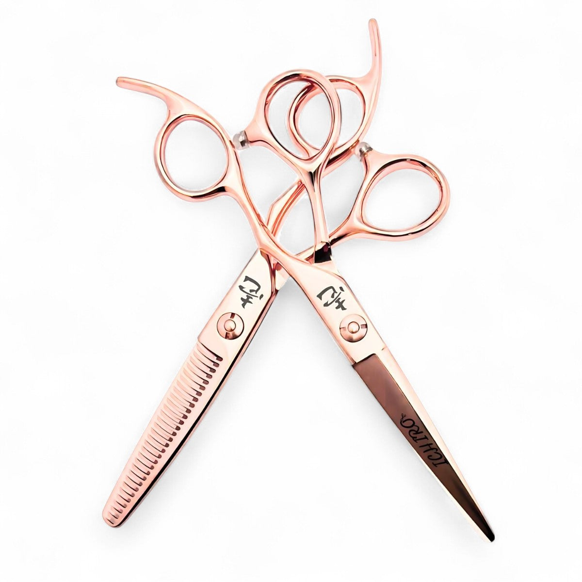 Ichiro offset rose gold hairderssing scissor set for professional hair styilsts