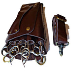 Japan Scissors - 5pcs - Brown Leather Scissors Holster - Japan Scissors