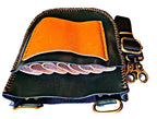 Japan Scissors - 7pcs - Black & Orange Leather Scissors Holster - Japan Scissors
