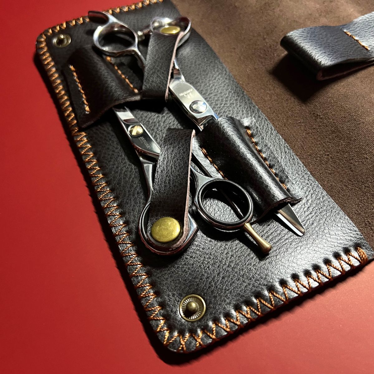 Juntetsu Artisan Soft - Leather Case - 2 Professional - Japan Scissors