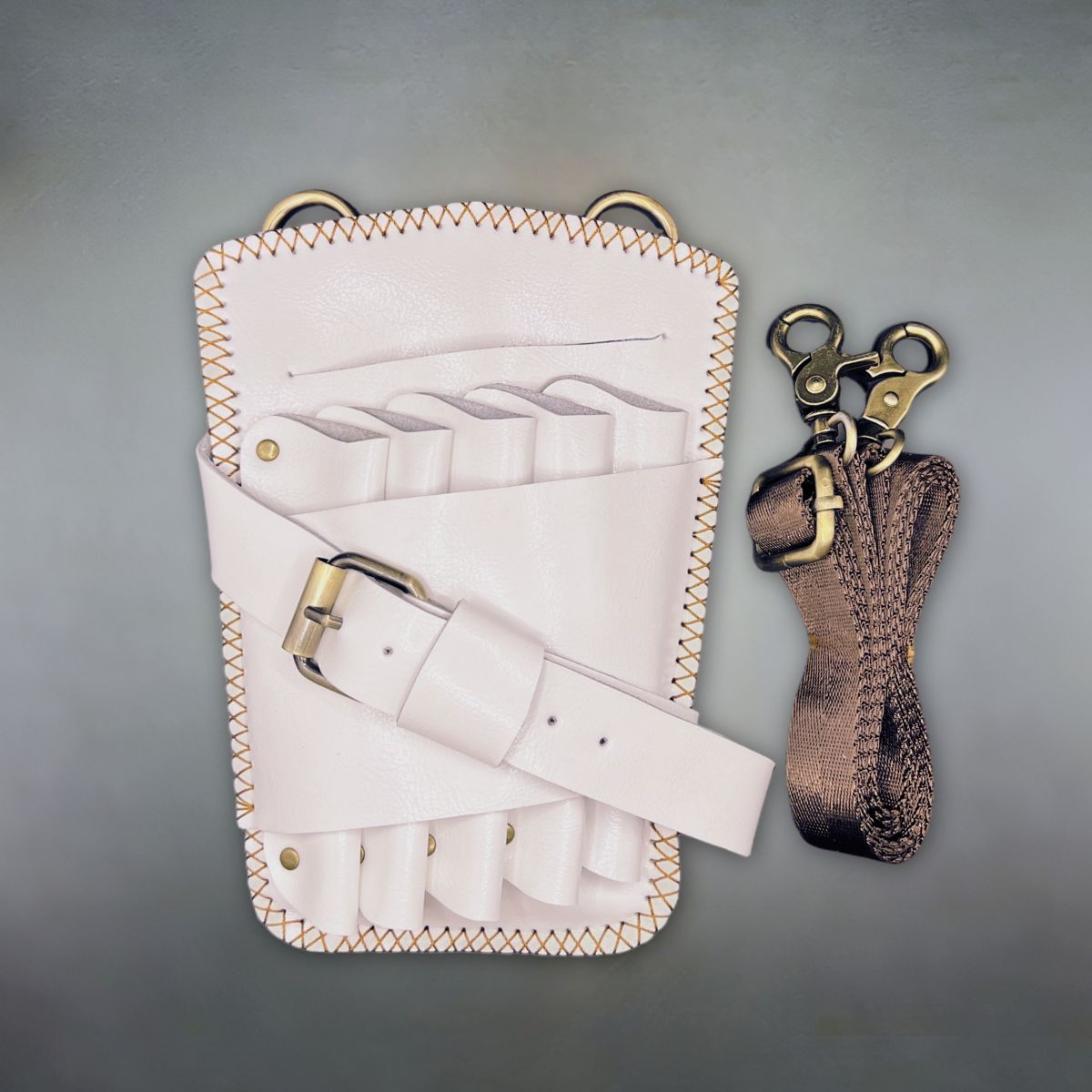 Juntetsu Artisan White Holster - 5 Professional Scissors - Japan Scissors