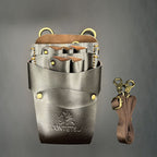 Juntetsu Classic Brown Leather Holster - 5 Professional - Japan Scissors