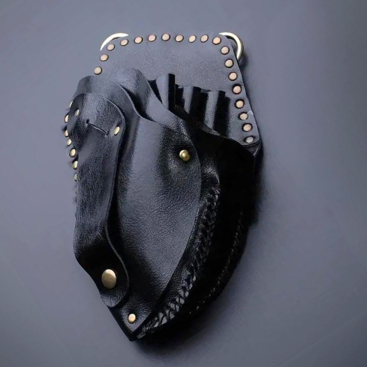 Juntetsu Heritage Leather Holster - 6 Scissor Pockets - Japan Scissors