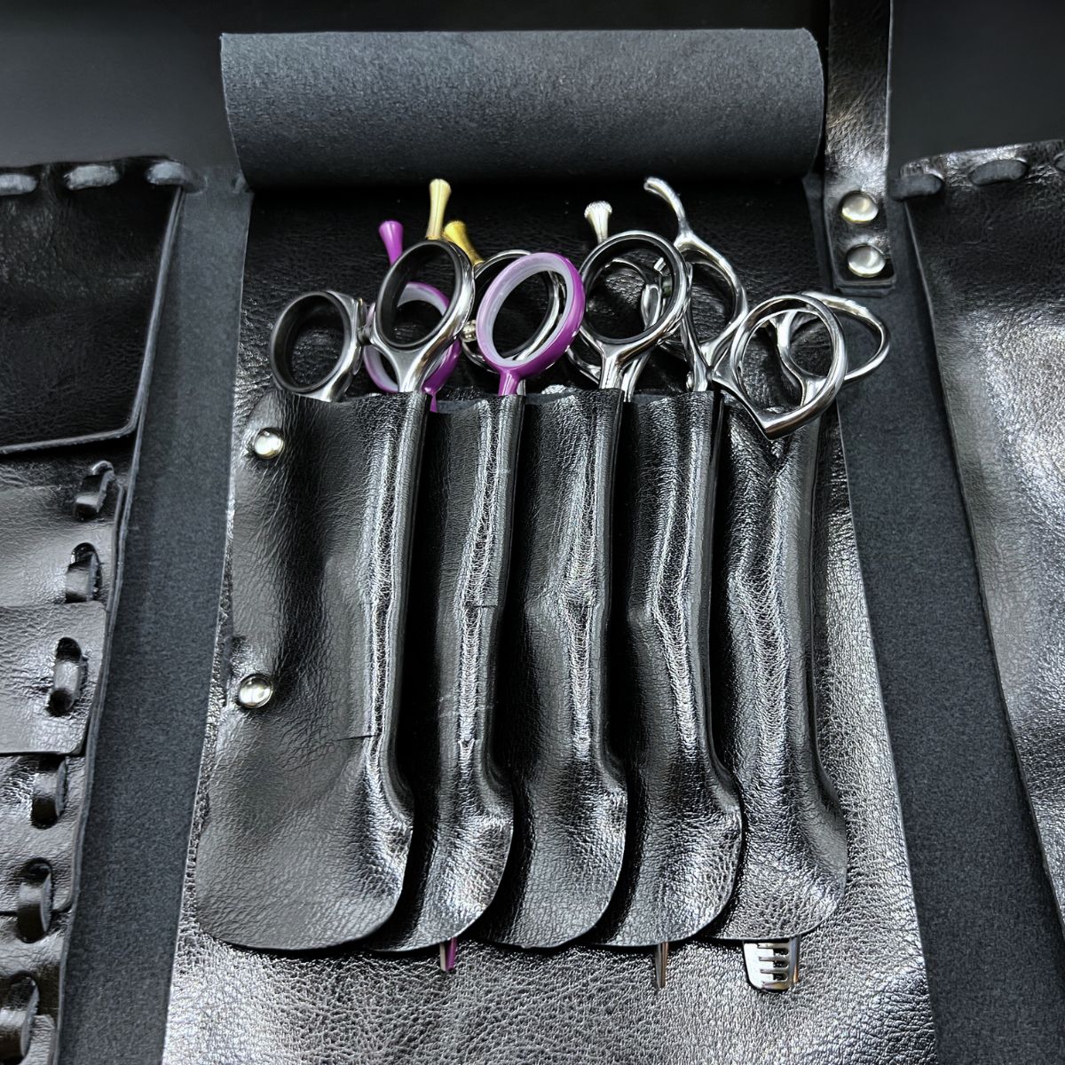 Juntetsu Heritage Leather Laced Wallet: Protects 4 Scissors - Japan Scissors