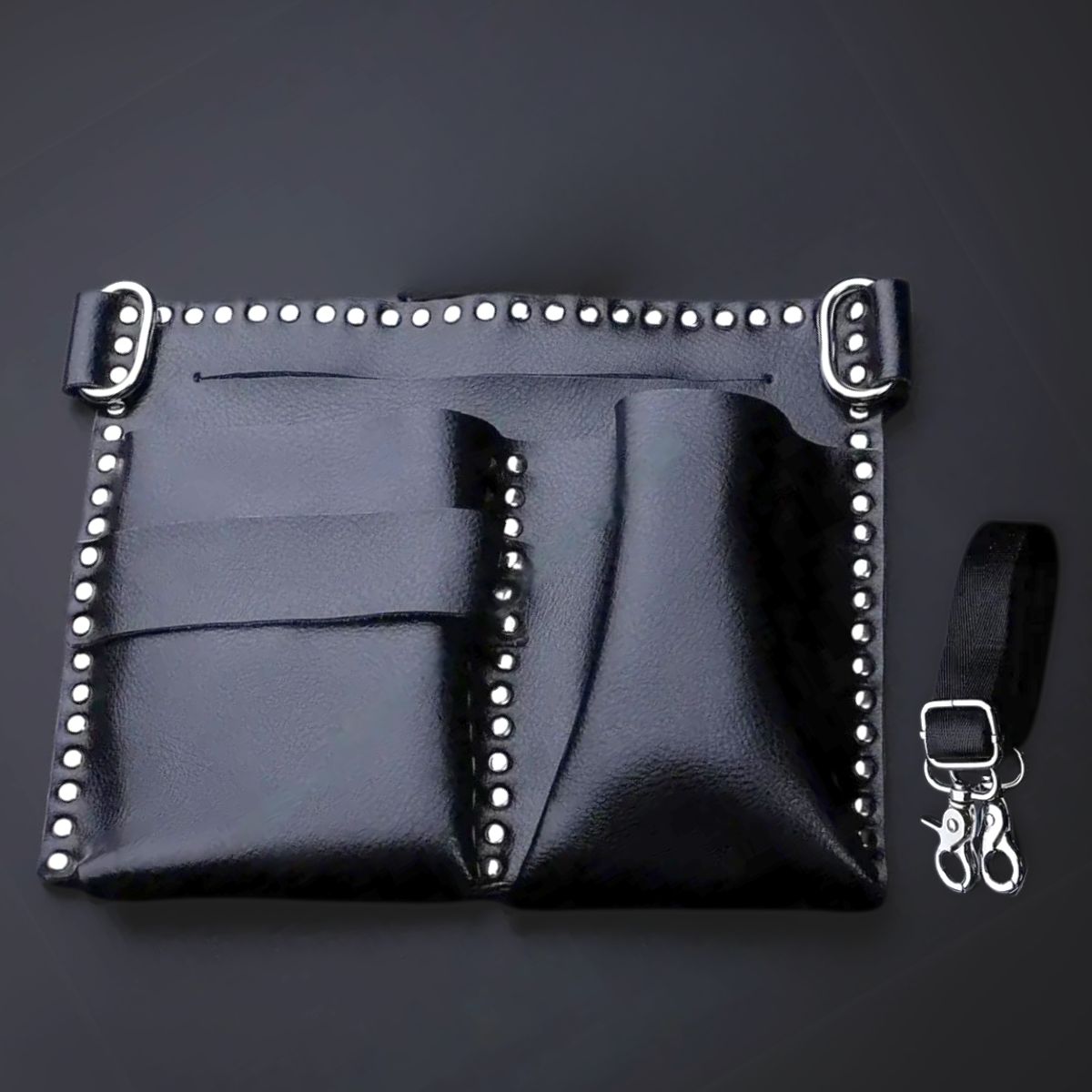 Juntetsu Kuro Flat Holster - 4 Professional Scissors - Japan Scissors