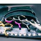 Juntetsu Kuro Flat Holster - 4 Professional Scissors - Japan Scissors