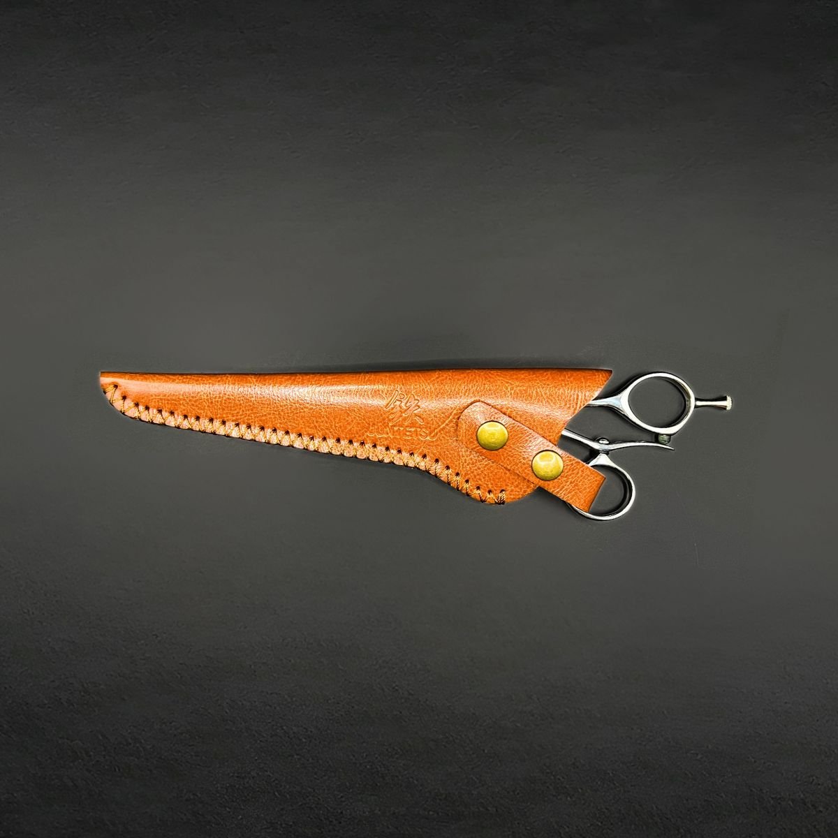 Juntetsu Premium Single Scissor Protector - Hand - Stitched Leather - Japan Scissors