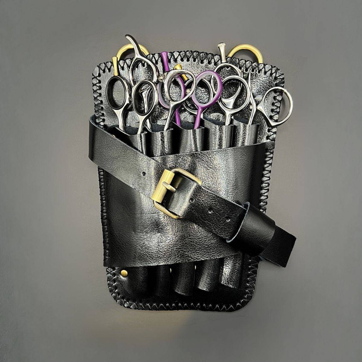 Juntetsu Shadow Belt Holster - 5 Pocket Professional - Japan Scissors