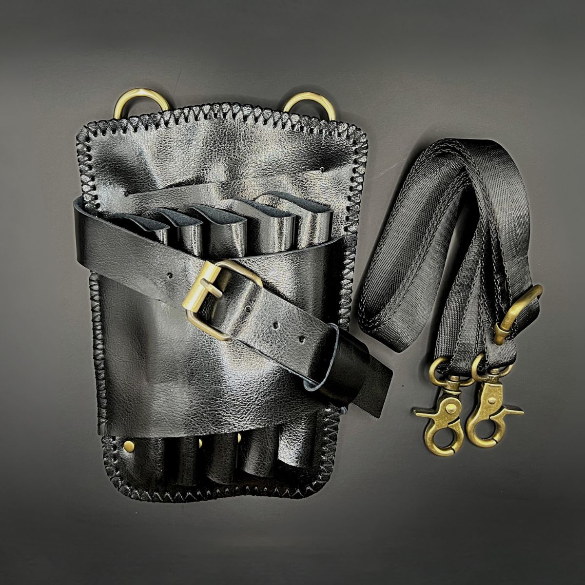 Juntetsu Shadow Belt Holster - 5 Pocket Professional - Japan Scissors