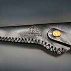 Juntetsu Single Scissor Protector - Classic Black Leather - Japan Scissors