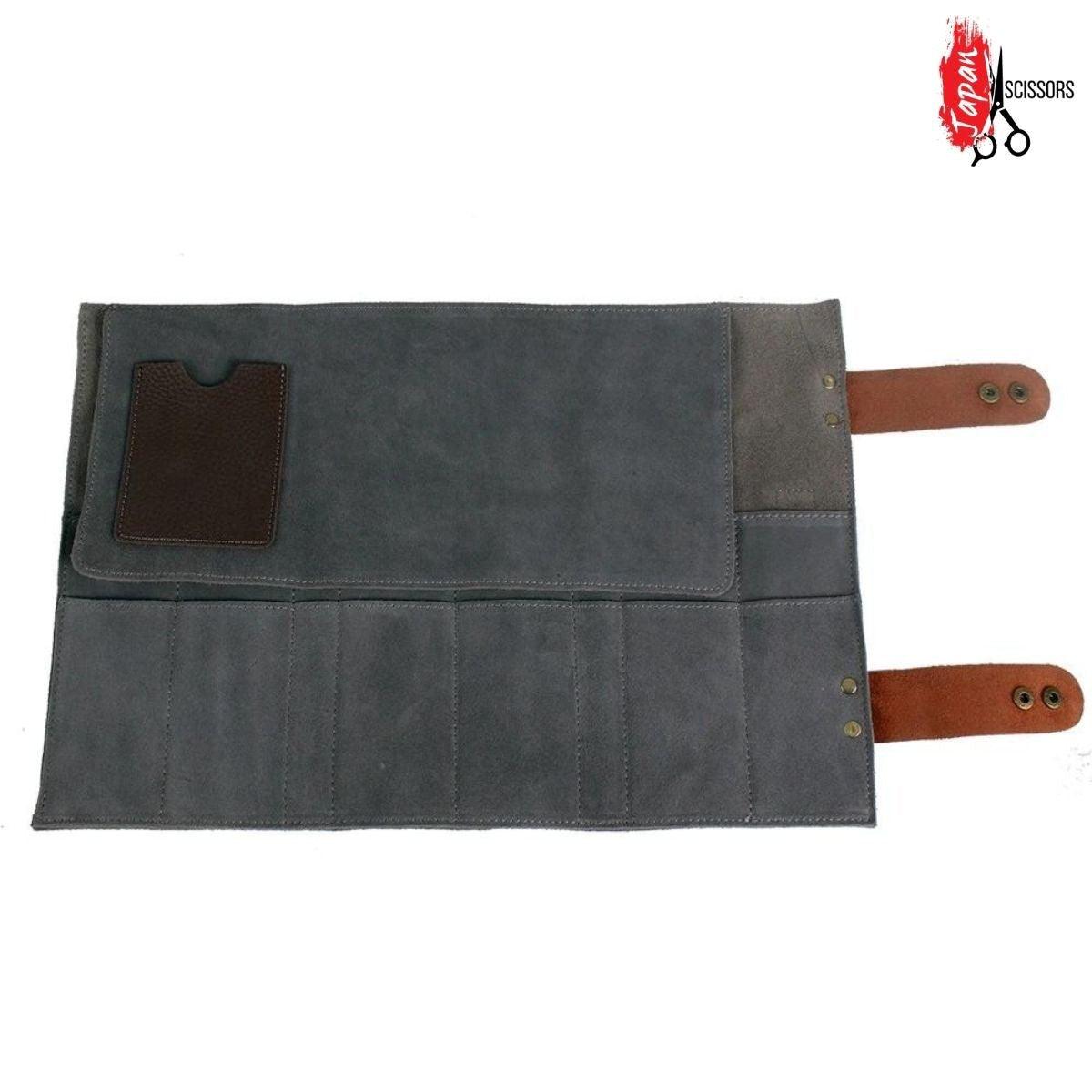 Leather Scissors Roll Bag (Wallet): Protecting Up To 12 Scissors - Japan Scissors