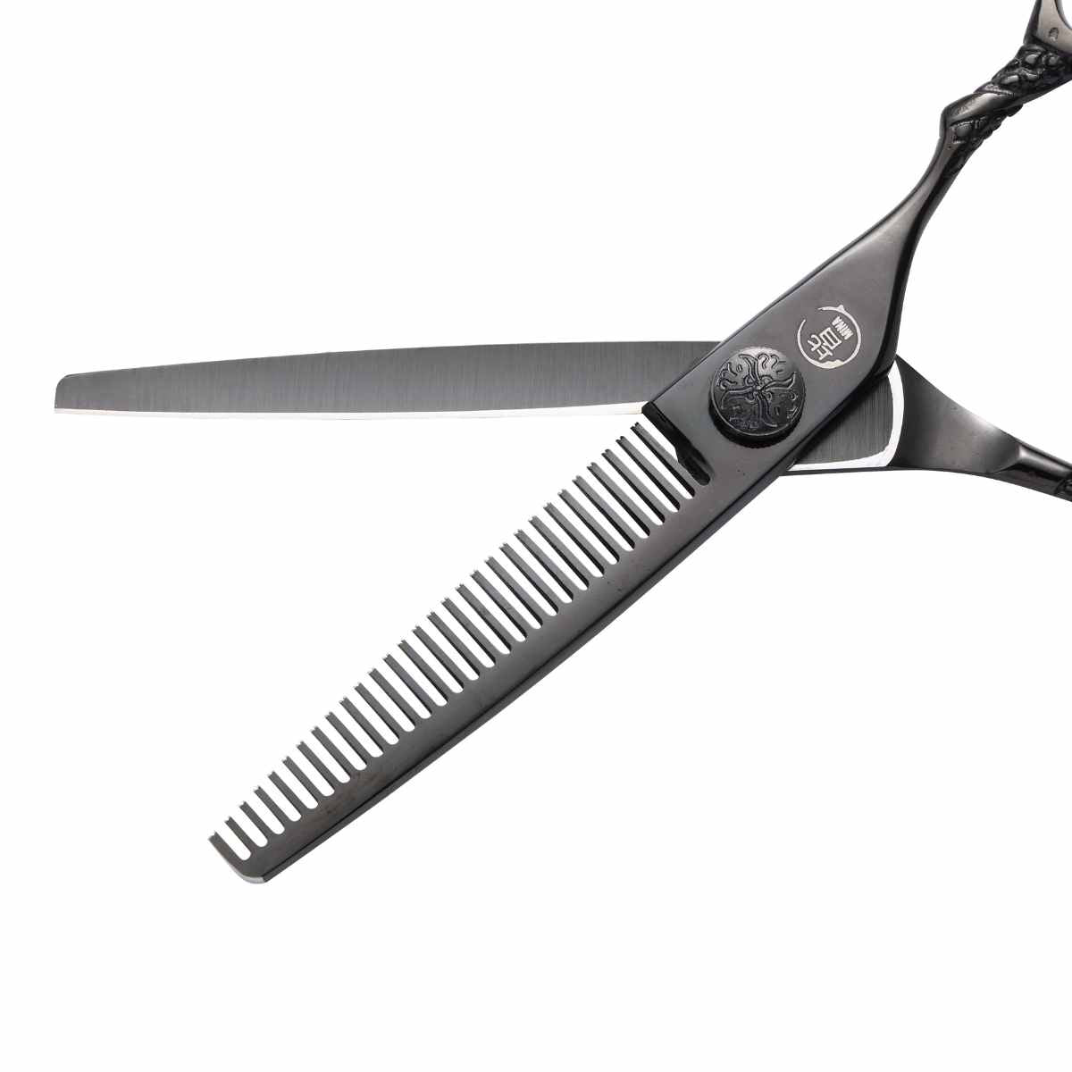 Mina Ash Black Hairdressing Scissor Set - Japan Scissors