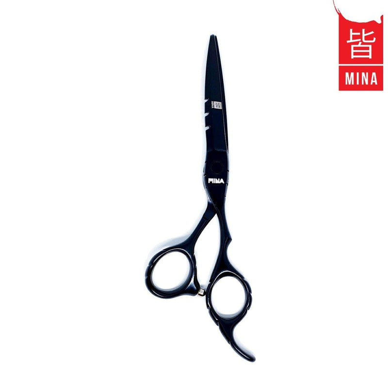 Mina Matte Black Cutting Scissors Offset - Japan Scissors #dark