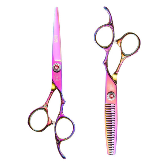 Mina Rainbow II Hairdressing Scissor Set - Japan Scissors