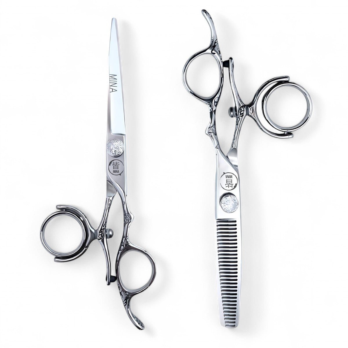 Mina Sakura Double Swivel Professional Scissors Set - Japan Scissors