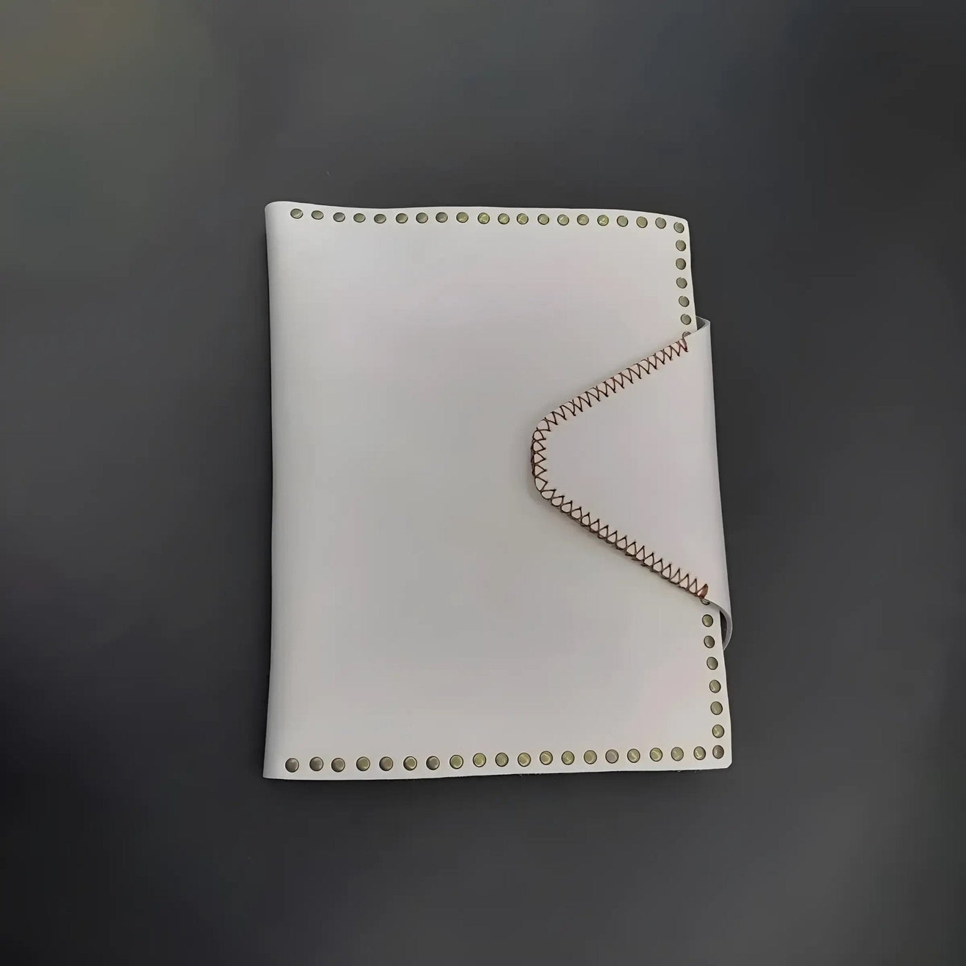 Premium White Leather Scissor Case - 5 Scissor Pocket - Japan Scissors