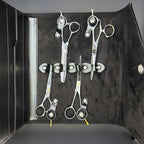 Professional Leather Scissor Case - 8 Pocket Premium Storage - Japan Scissors