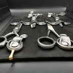 Professional Leather Scissor Case - 8 Pocket Premium Storage - Japan Scissors