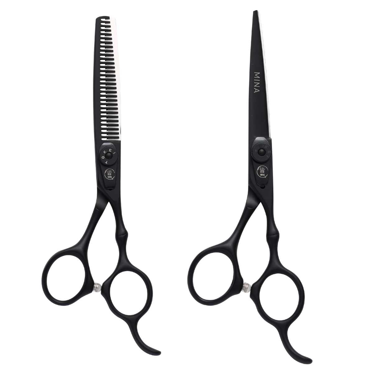 Timeless Hairdressing Matte Black Scissor Set & Kit - Japan Scissors