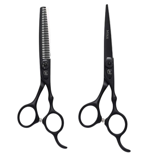 Timeless Hairdressing Matte Black Scissor Set & Kit - Japan Scissors
